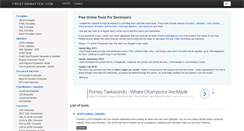 Desktop Screenshot of freeformatter.com
