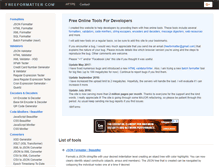 Tablet Screenshot of freeformatter.com